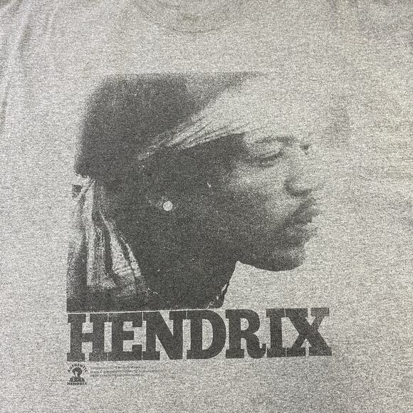Jimi Hendrix Side Profile Photo With Bandana Men's T Shirt Rock Licensed Xl￼ - Picture 2 of 7